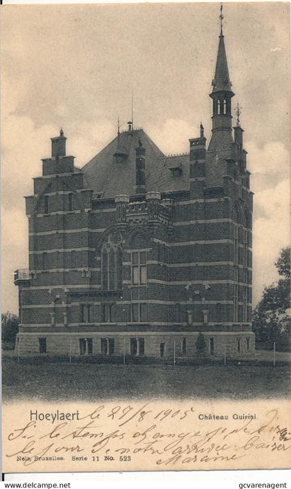 HOEILAART  CHATEAU QUINRINI                           ZIE AFBEELDINGEN