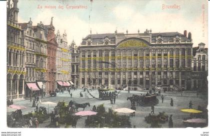 POSTAL    BRUSELAS  - BELGICA  - LA MAISON DES CORPORATIONS