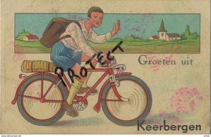 Keerbergen : groeten uit  ( geschreven met zegel )