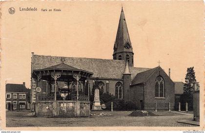 BELGIQUE - Lendelede - Kerk en Kiosk - St-Antonius drukkerij - Lendelede - Antoon Mondy - Carte postale