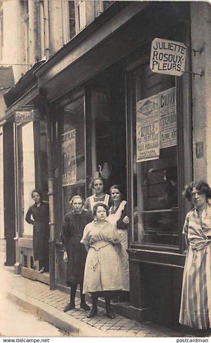 LIEGE - Magasin Juliette Rosoux Fleurs - CARTE PHOTO - Mention Liège au dos.