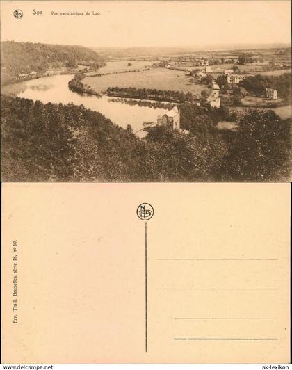 Spa (Stadt) Spa (kêr) (Spå / Spâ) Vue panoramique du Lac 1917