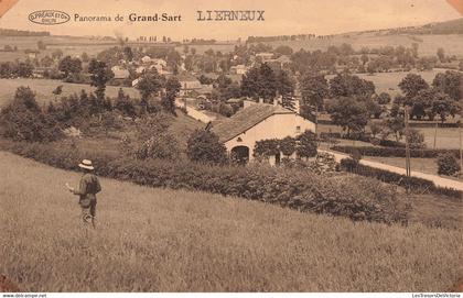 [-50%] CPA - Belgique - Lierneux - Panorama De Grand Sart - Edit. G. Préaux Et Cie - Animé - Oblitéré Lierneux