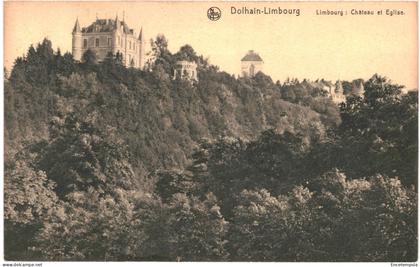 CPA Carte postale Belgique Dolhain Limbourg  Château et Eglise  VM79651