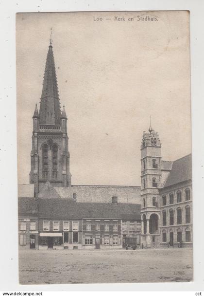 Lo-Reninge  Loo  Kerk en Stadhuis