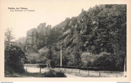 [-15%] BELGIQUE - Manhay -  Vallée de l'Aisne - Les Rochers à Fresnes - route - Carte Postale Ancienne