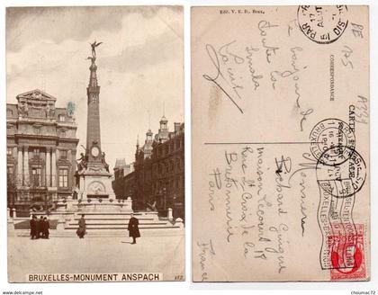 175, Belgique, Bruxelles Monuments, édifices, VFD, Monument Anspach