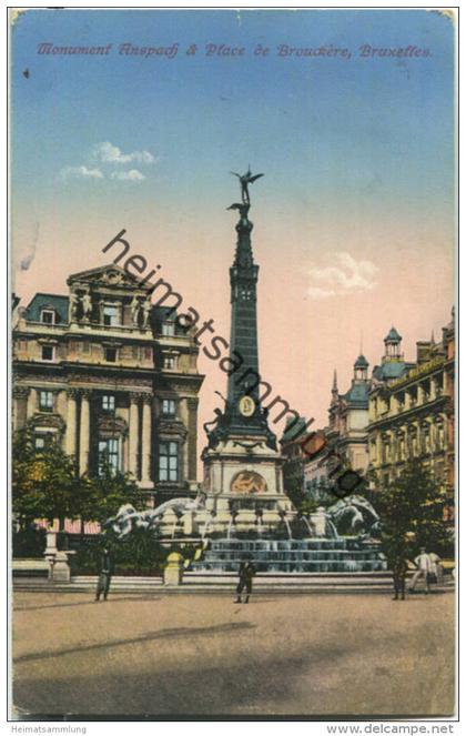 Bruxelles - Monument Anspach - Place de Brouckere