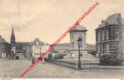 Place des écoles et Monument Arthur Warocqué - Morlanwelz