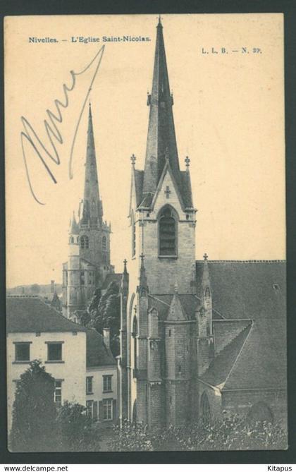 NIVELLES vintage postcard Belgium