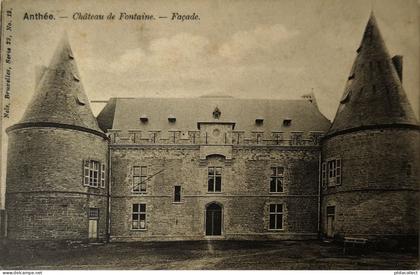 Anthee (Onhaye) Chateau de Fontaine - Façade ca 1900 iets vlekkig