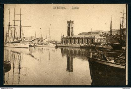 CPA - Carte Postale - Belgique - Ostende - Bassins (CP23455)