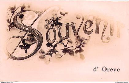 [-50%] BELGIQUE - OREYE - Souvenir d'oreye - Fleur - Carte Postale Ancienne