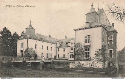 BELGIQUE - Oreye - Château d'Otrange - vue en façade - animé -- Carte Postale Ancienne