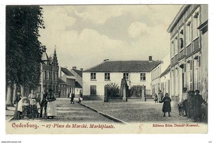 Oudenburg  Place du Marché  Marktplaats   Editeur Edm Denolf-Rosseel