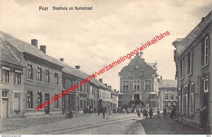 Stadhuis en Kerkstraat - Peer