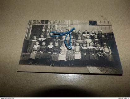 BC13-16 Carte photo Pont à Celles Luttre Ecole communale 1907