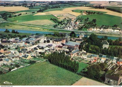 CPSM Pont à Celles-Panorama aérien-Timbre   L2688