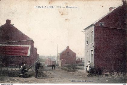 PONT-A-CELLES BORNEAU (CARTE COLORISEE)