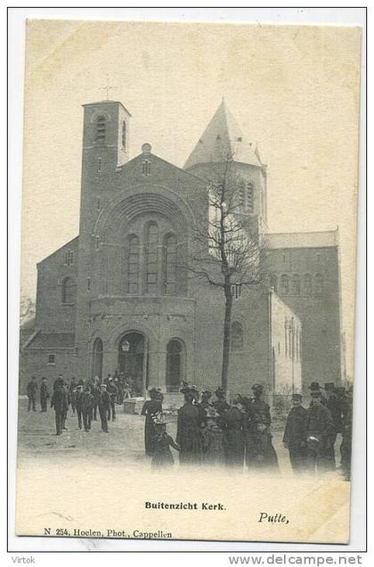 Putte :  Buitenzicht kerk  (  HOELEN  254  )