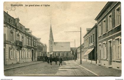 CPA - Carte Postale - Belgique - Quaregnon - La Grand Place et l'Eglise - 1912 (D14801)