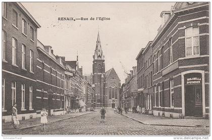 CPA - AK Renaix Ronse Rue de Eglise Ostflandern bei Oudenaarde Tournai Cinquant Maarkedal Frasnes les Anvaing Ainieres