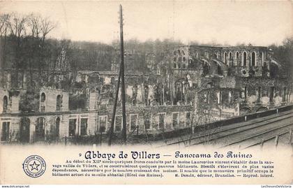 BELGIQUE - Brabant Wallon - Rixensart - Abbaye de Villers - Panorama des Ruines - Carte postale ancienne