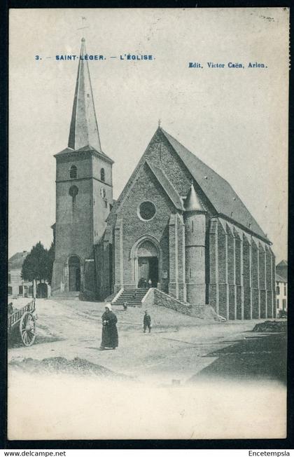 CPA - Carte Postale - Belgique - Saint Léger - L'Eglise - 1911 (CP20440OK)