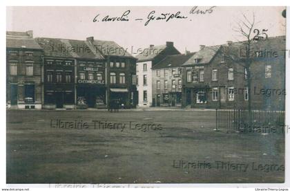 carte photo Sambreville Auvelais grand Place  CPA