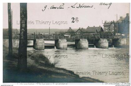 carte photo Sambreville Auvelais Le Deversoir  CPA