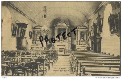 Sinsin :  Intérieur de l'église     (  ecrit 1924 avec timbre )