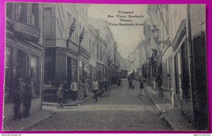 Cpa Tirlemont Tienen Rue Victor Baudouin Carte Postale Brabant Flamand Belgique Rare Proche Louvain Hasselt