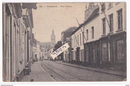 Tienen :  rue Gilain  (  zegel verwijdert )