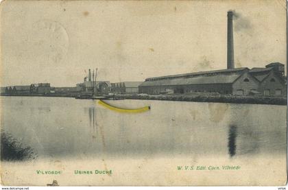 Vilvoorde - Vilvorde : usines Duché  ( 1910 met zegel )