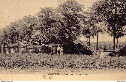 VIRTON (Lux.) Cyclone du 17 juin 1904 - Bâtiment ravagé