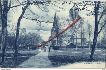 Westerlo :  'T Riet ( geschreven 1908 met zegel )