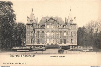 BELGIQUE - Environs d'Audenarde - Château d'Elsegem - Nels, Bruxelles - La cour - Carte postale ancienne