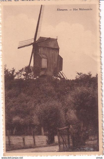 Elsegem :  Het molenzicht  (  windmolen )