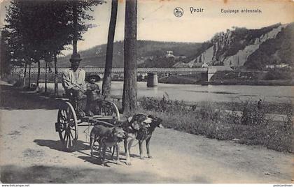 Yvoir (Namur) Equipage Ardennais - Attelage de Chiens - Vues de la Vallée de la Meuse - Ed. Nels Série Yvoir N. 5