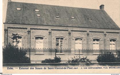 ZULTE    EXTERNAT DES SOEURS DE SAINT VINCENT DE PAUL   FACADE PRINCIPALE         2 SCANS