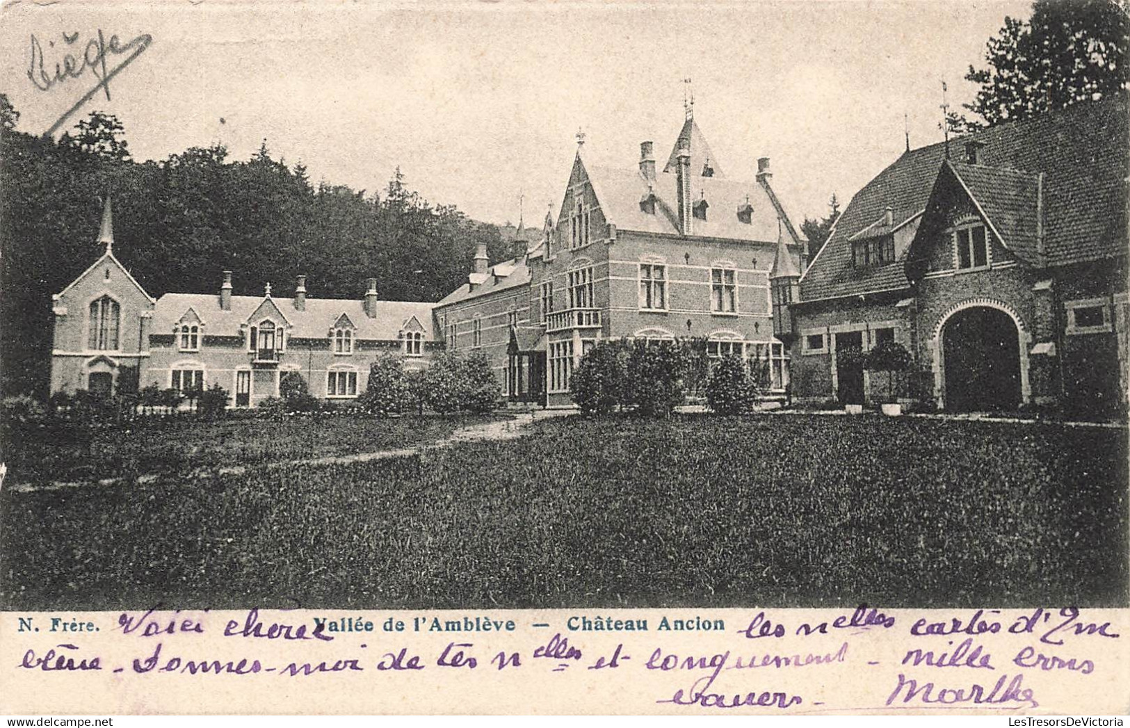 BELGIQUE - Amblève - Vallée de l'Amblève - Château Ancion - Carte postale ancienne