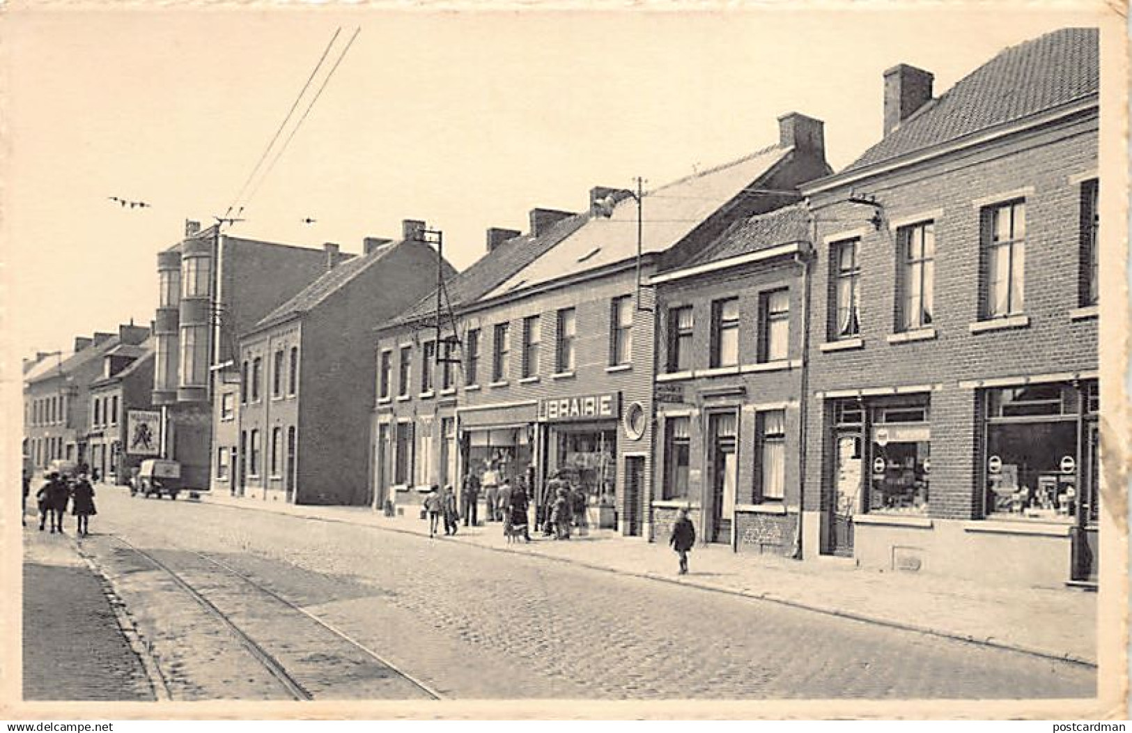 Belgique - BOUSSU (Hainaut) Rue Neuve - Librairie - Chez Max Coiffeur