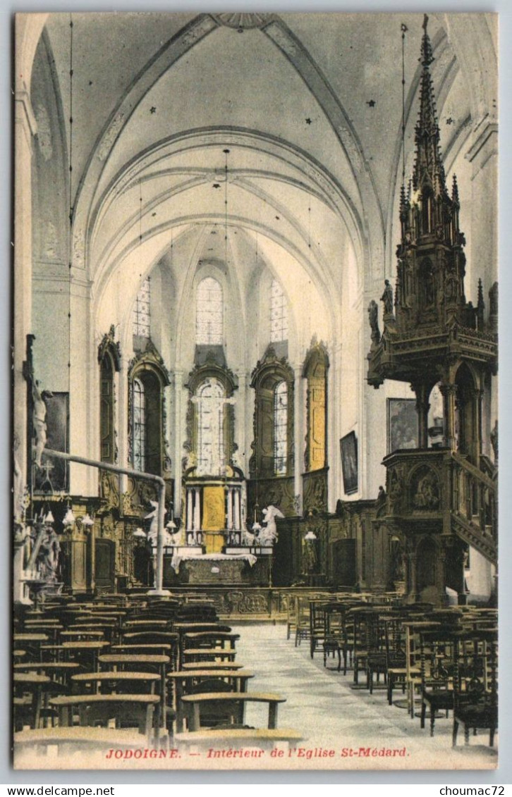 (Belgique) Brabant Wallon 001, Jodoigne, Nys, Intérieur de l'Eglise St Médard