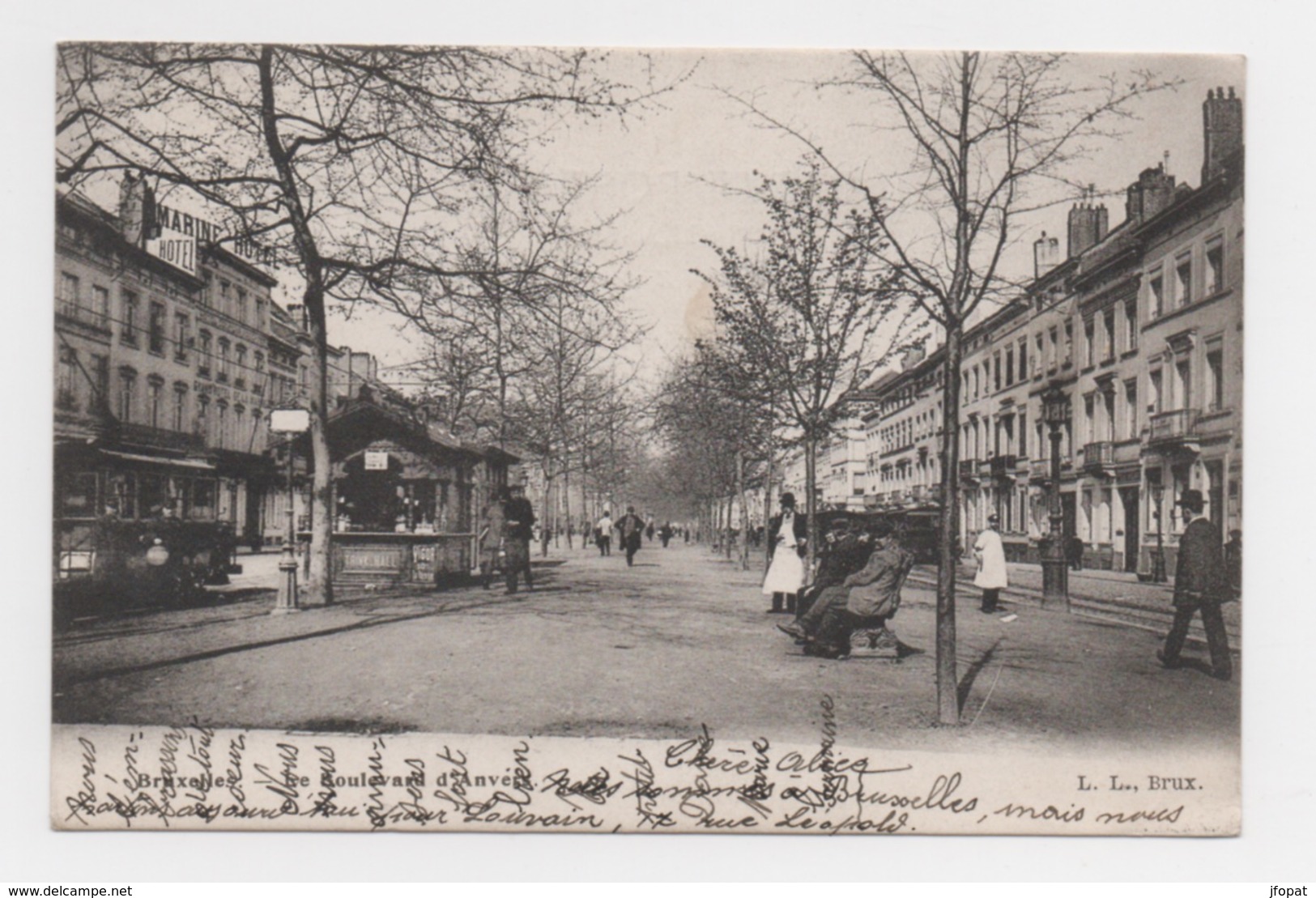 BELGIQUE - BRUXELLES boulevard d'Anvers, pionnière