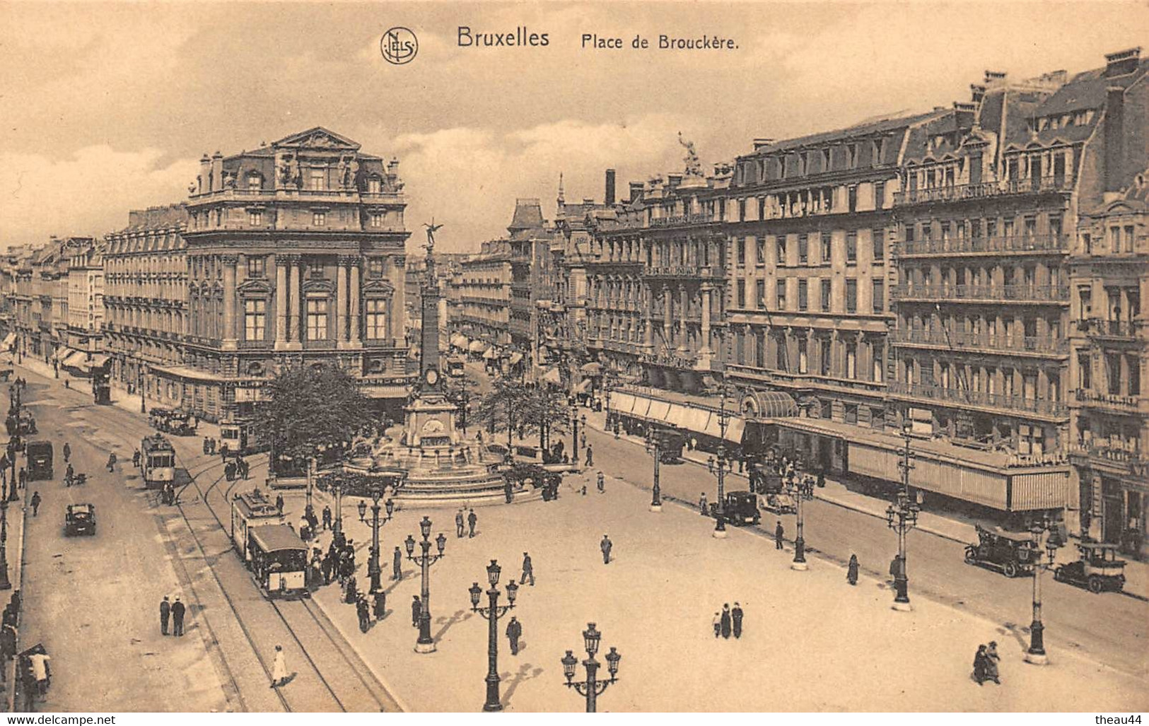 BELGIQUE - BRUXELLES - Lot de 4 Cartes - Places de Brouckère, Rogier, Gare du Nord, Avenue Louise, Boulevard............