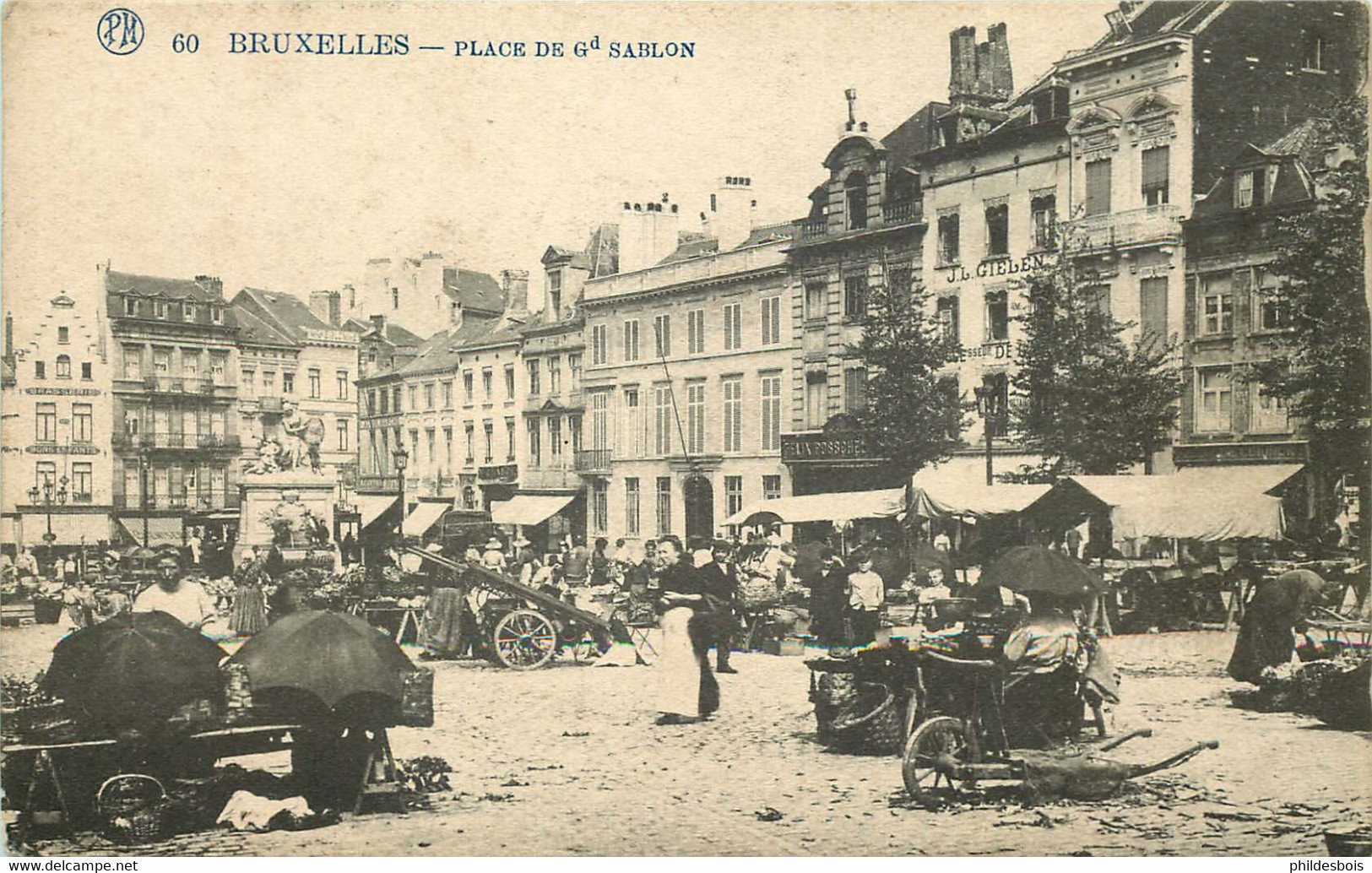 BELGIQUE  BRUXELLES place de Grand Sablon