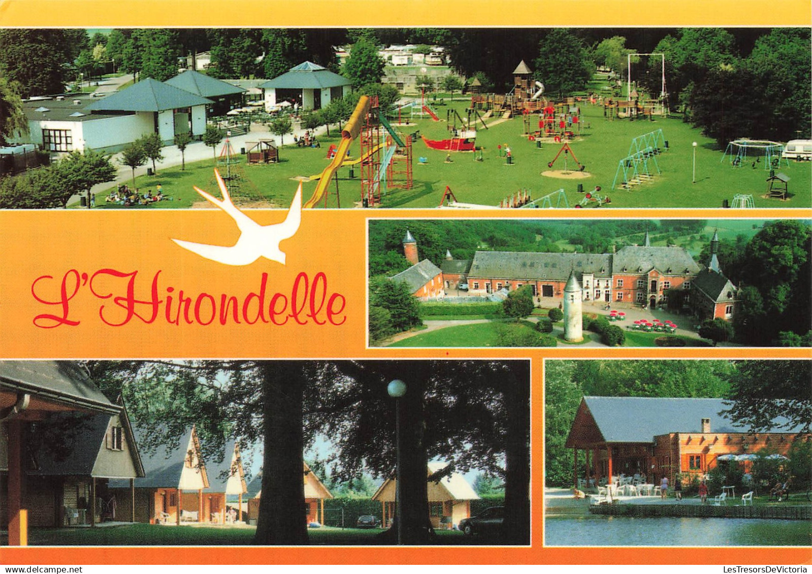 BELGIQUE - Burdinne - Oteppe - L'hirondelle - Centre de vacances familial - P. Moers- Hannut - Animé - Carte postale