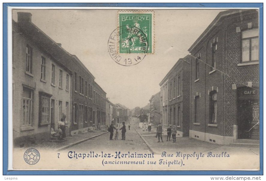 BELGIQUE -- CHAPELLE lez HERLAIMONT -- Rue Hippolyte Barella