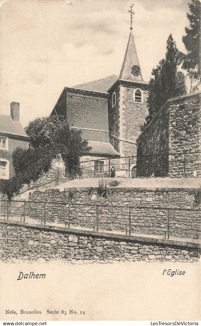 BELGIQUE - Dalhem - L'église - Ed Nels - Vue partielle -  Carte postale ancienne