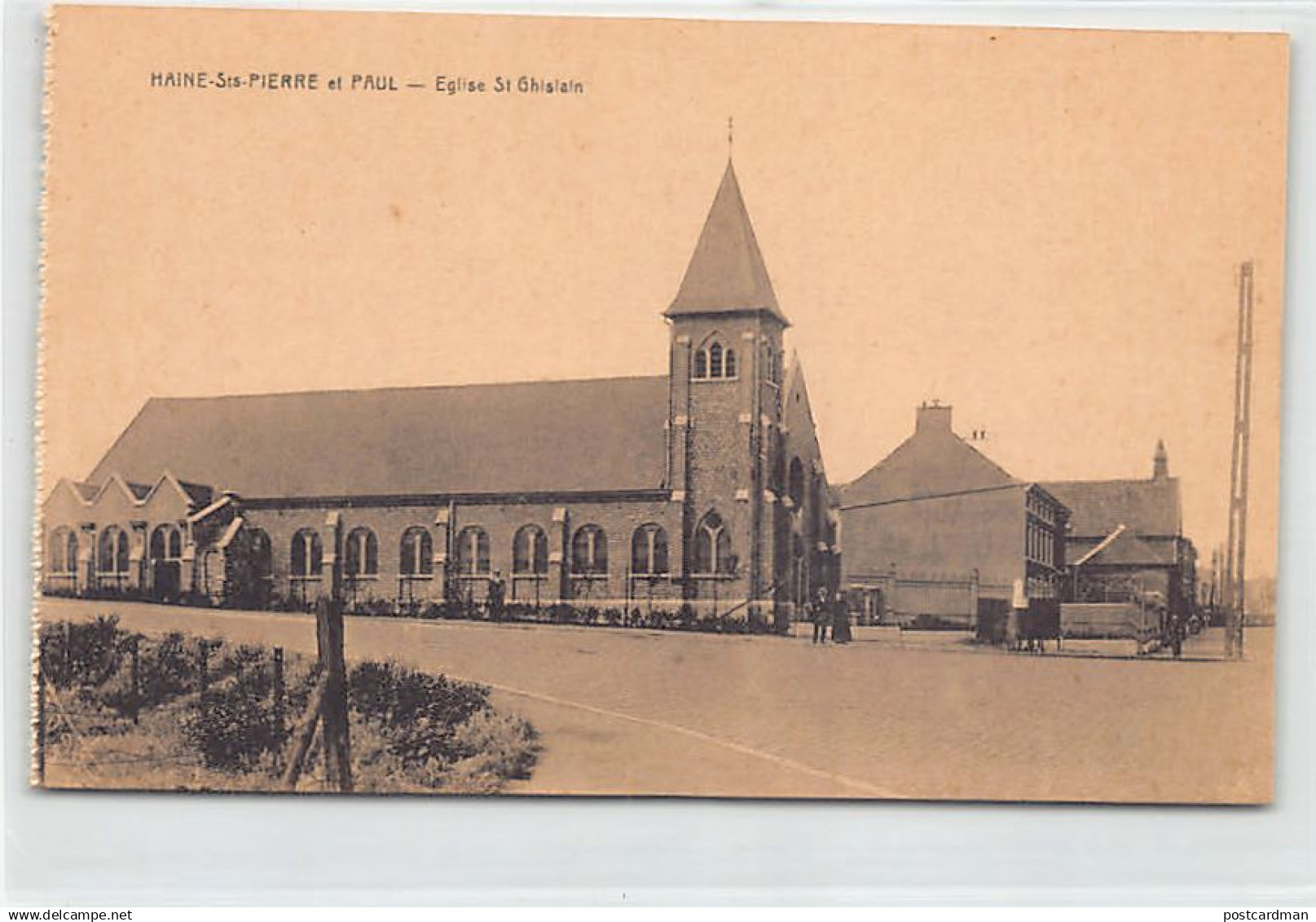 Belgique - HAINE SAINT-PIERRE (Hainaut) Eglise Saint-Ghislain